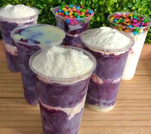 5 Copos Iguais de Açaí - 500ml.